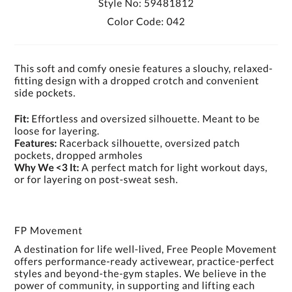FP Movement Hot Shot Onsie - Picture 4 of 7